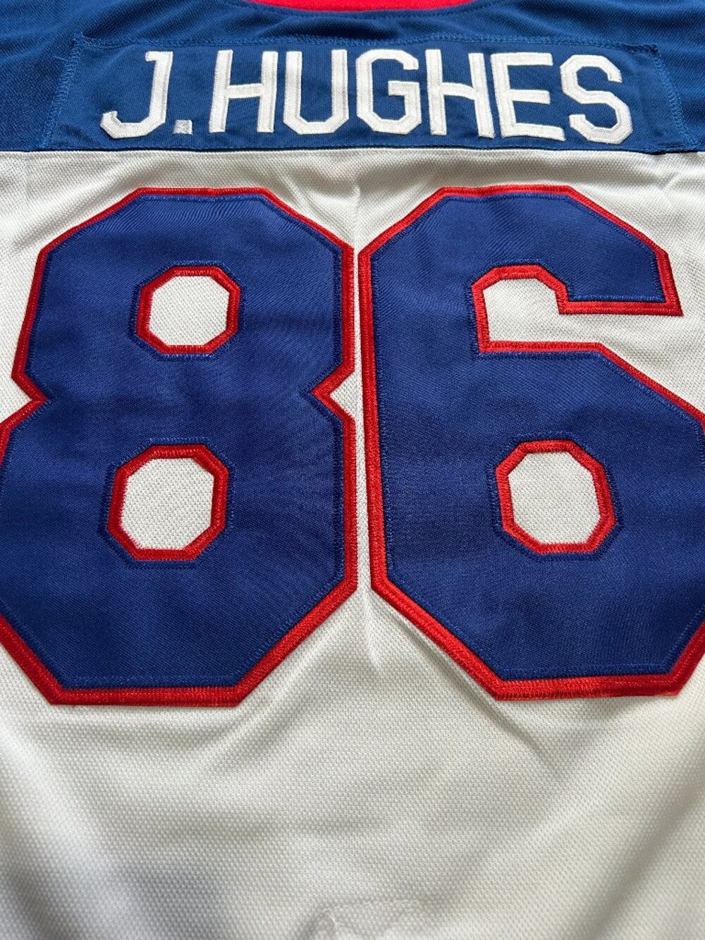 Men's Jack Hughes Nike White US Hockey 2026 Away Stitched Jersey
